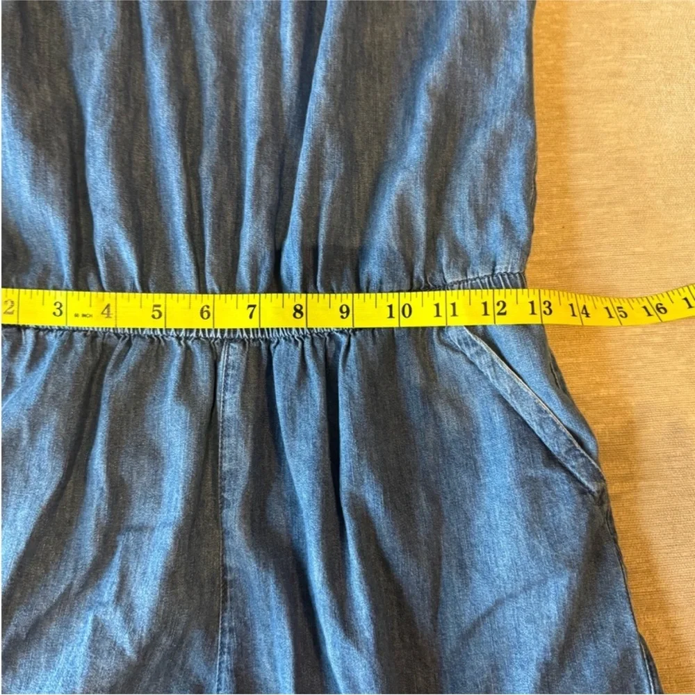 Gap Kids Girl’s Romper XXL (16) Blue Denim Chambray - Picture 8 of 9